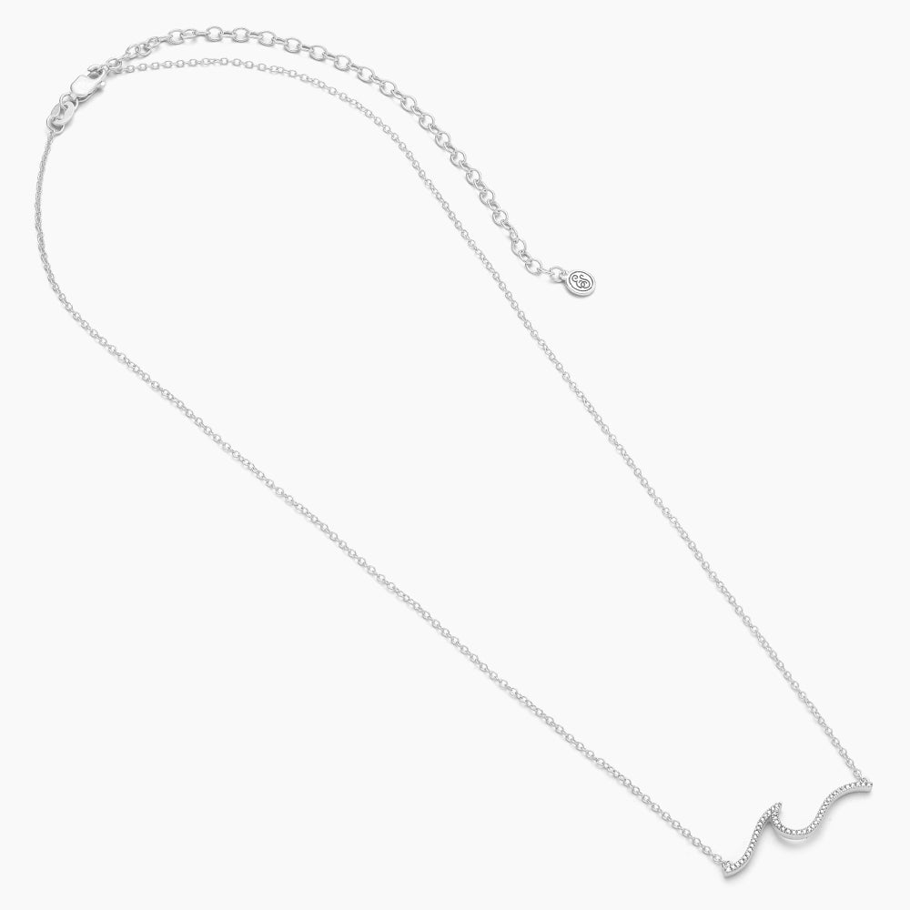ES Ocean Waves Pendant Necklace