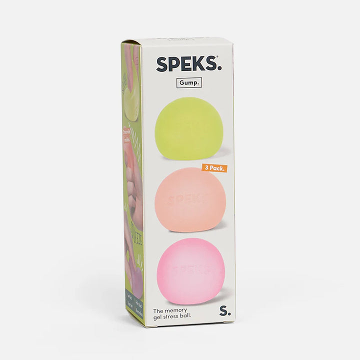 Speks Warm 3 Pack Gump Memory Gel Stress Ball