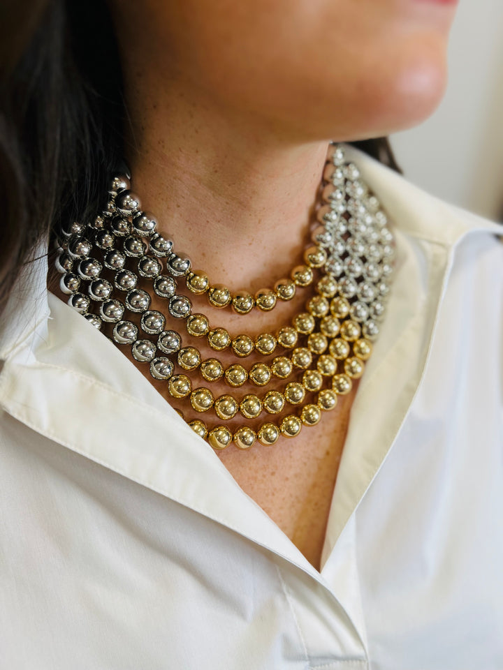 The Stacked Necklace-Metallics