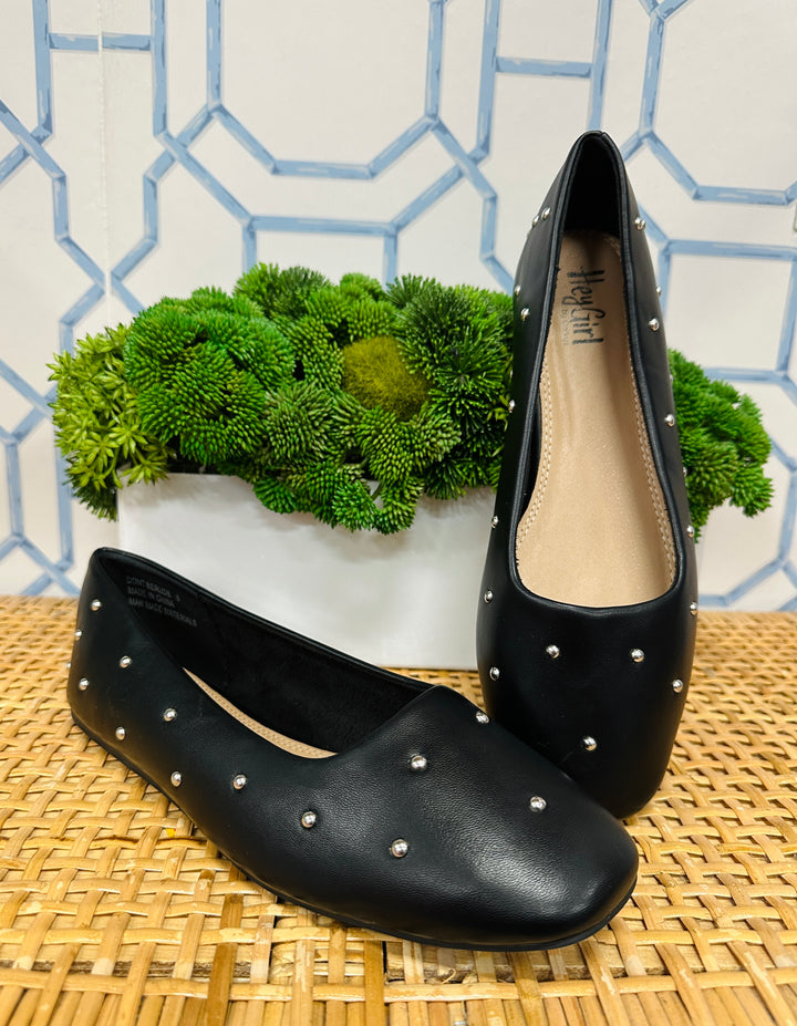 Don't Be Rude Flats in Black