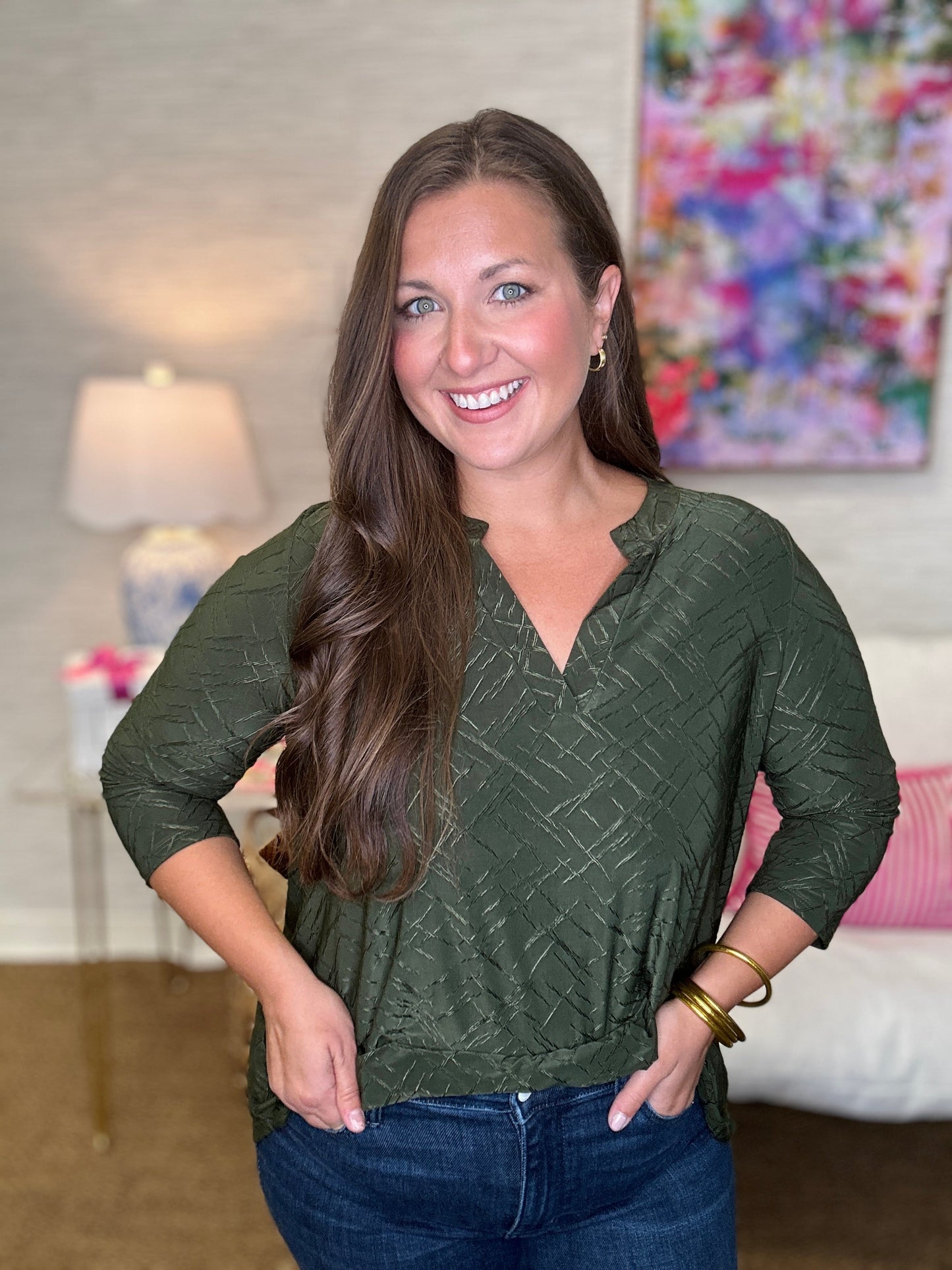 The STEAL Textured Cayla Top