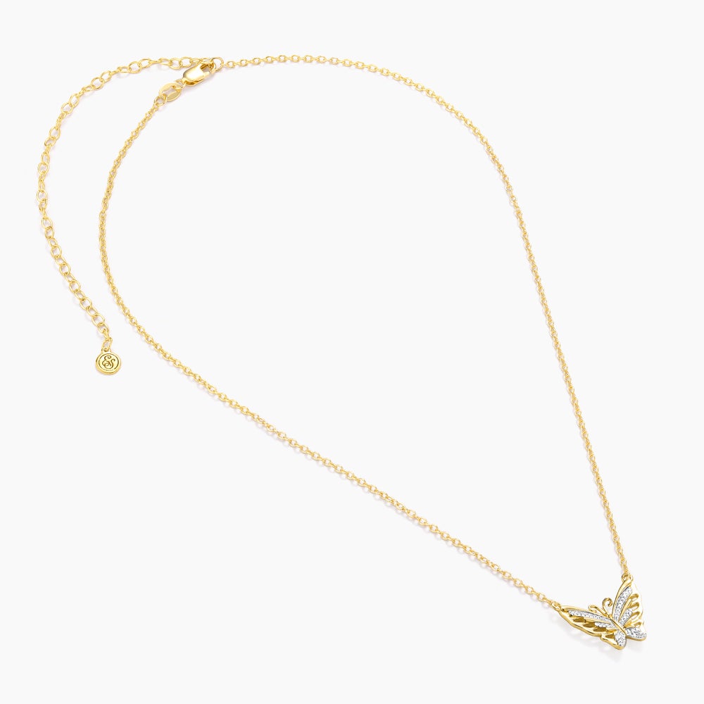 ES Beautiful Butterfly Pendant Necklace