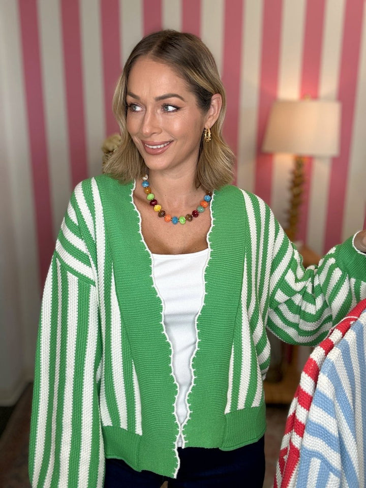 The Scalloped Cardigan-3 Colors