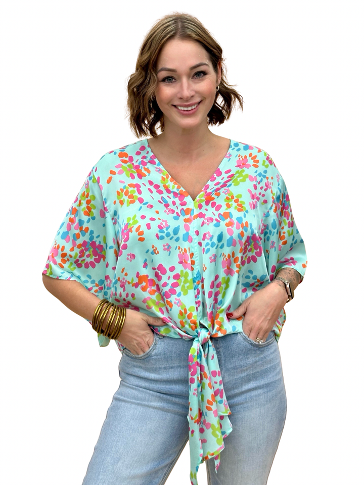 The Pebble Path Tie Top