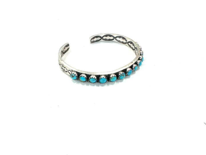 Leroy James Sterling Turquoise Cuff A