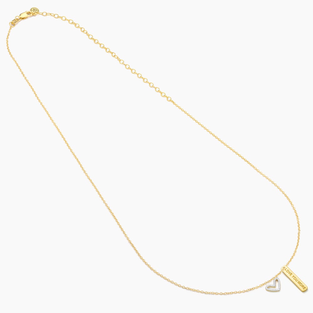 ES I Love You More Pendant Necklace