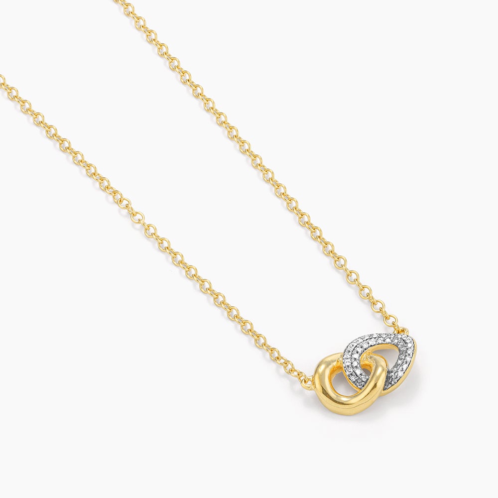 ES Entwined Discs Pendant Necklace