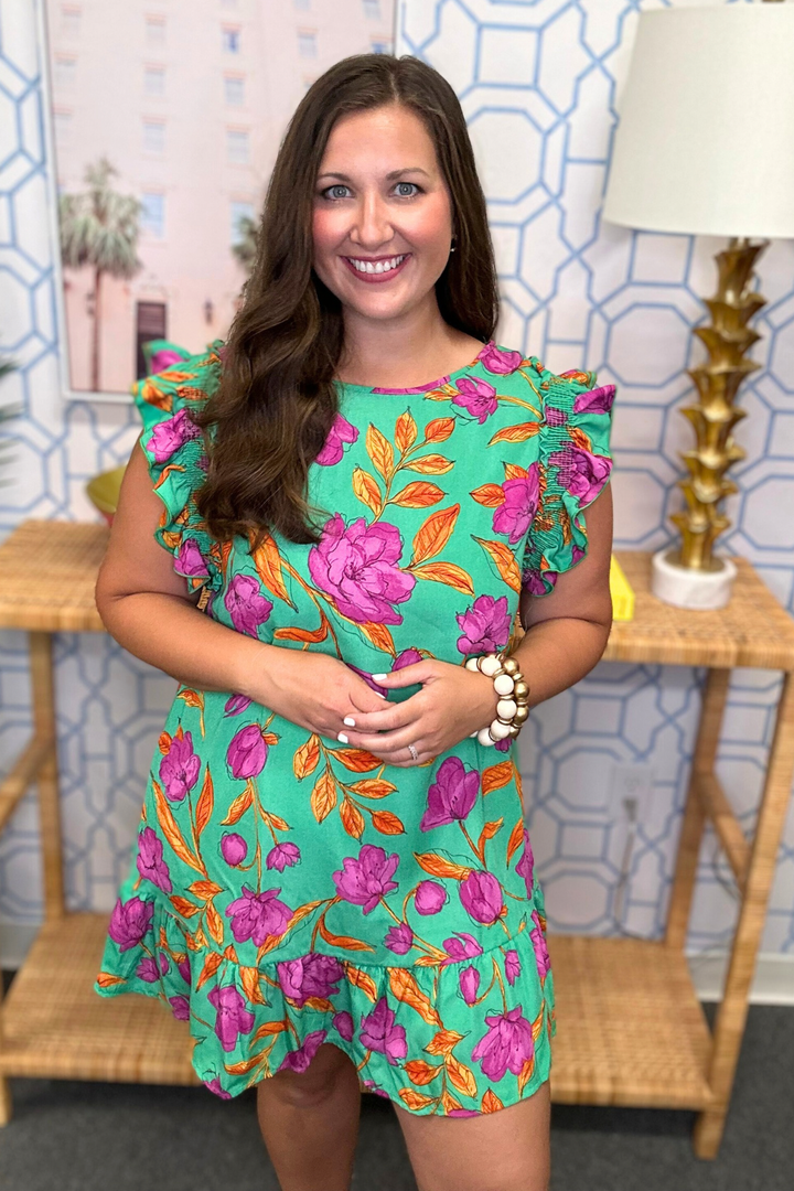 The Green Freesia Dress