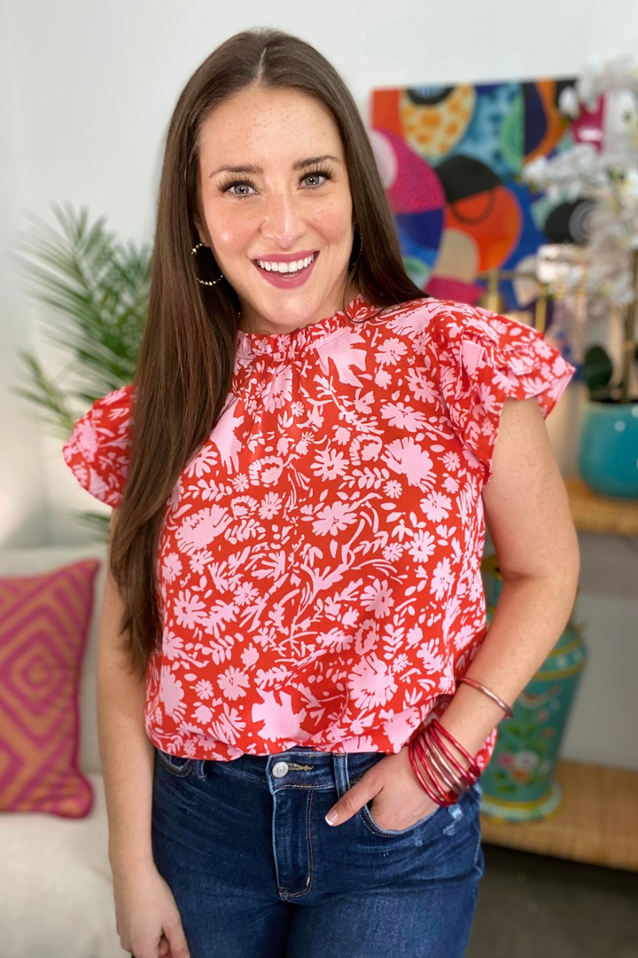 The Lima Top in Red - AS