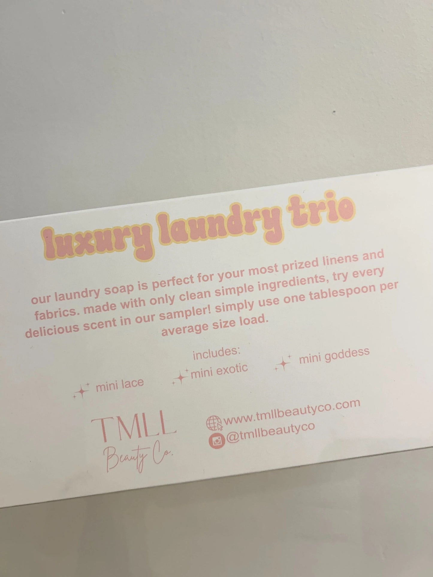 Luxe Laundry Trio Sampler