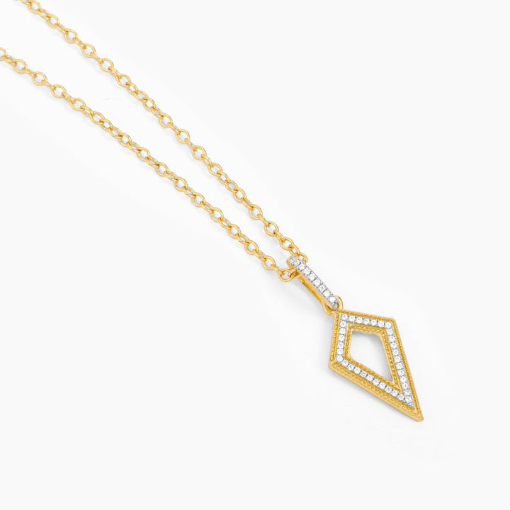 ES Looped Dagger Pendant Necklace