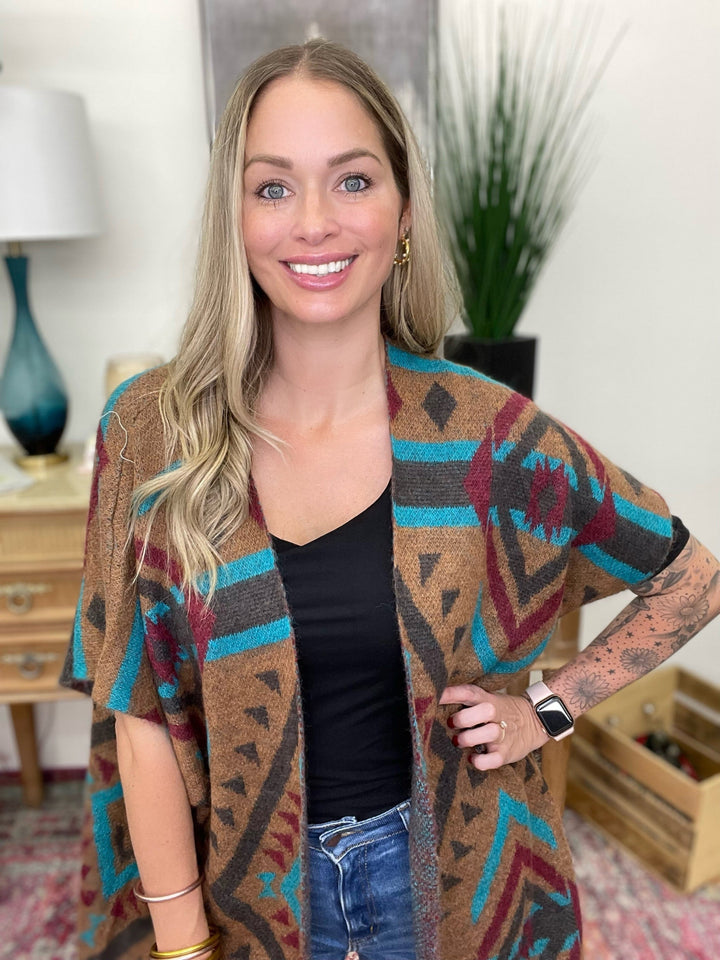 The Granola Poncho Cardigan-All Sizes