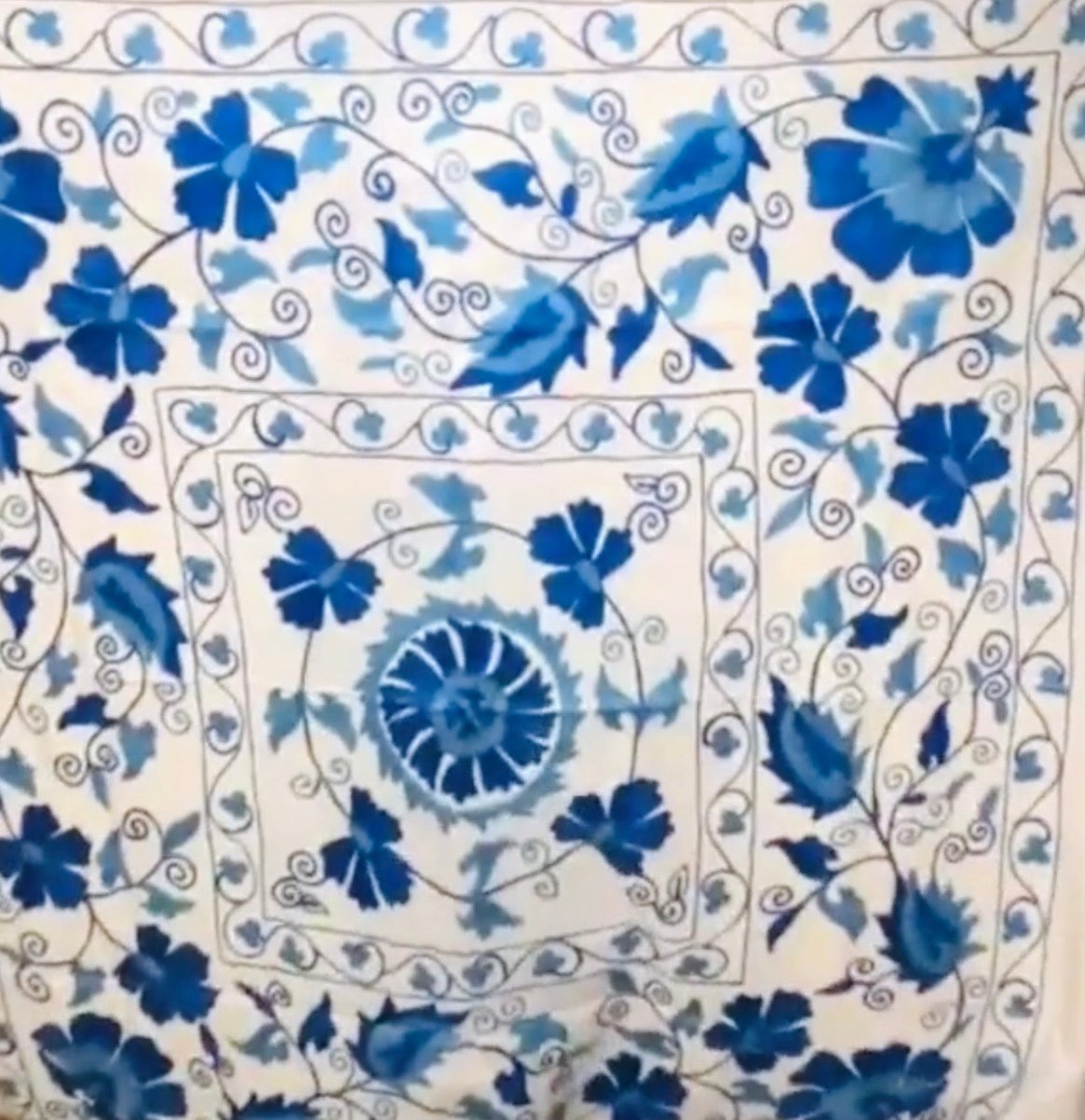 The Blue & White Throw
