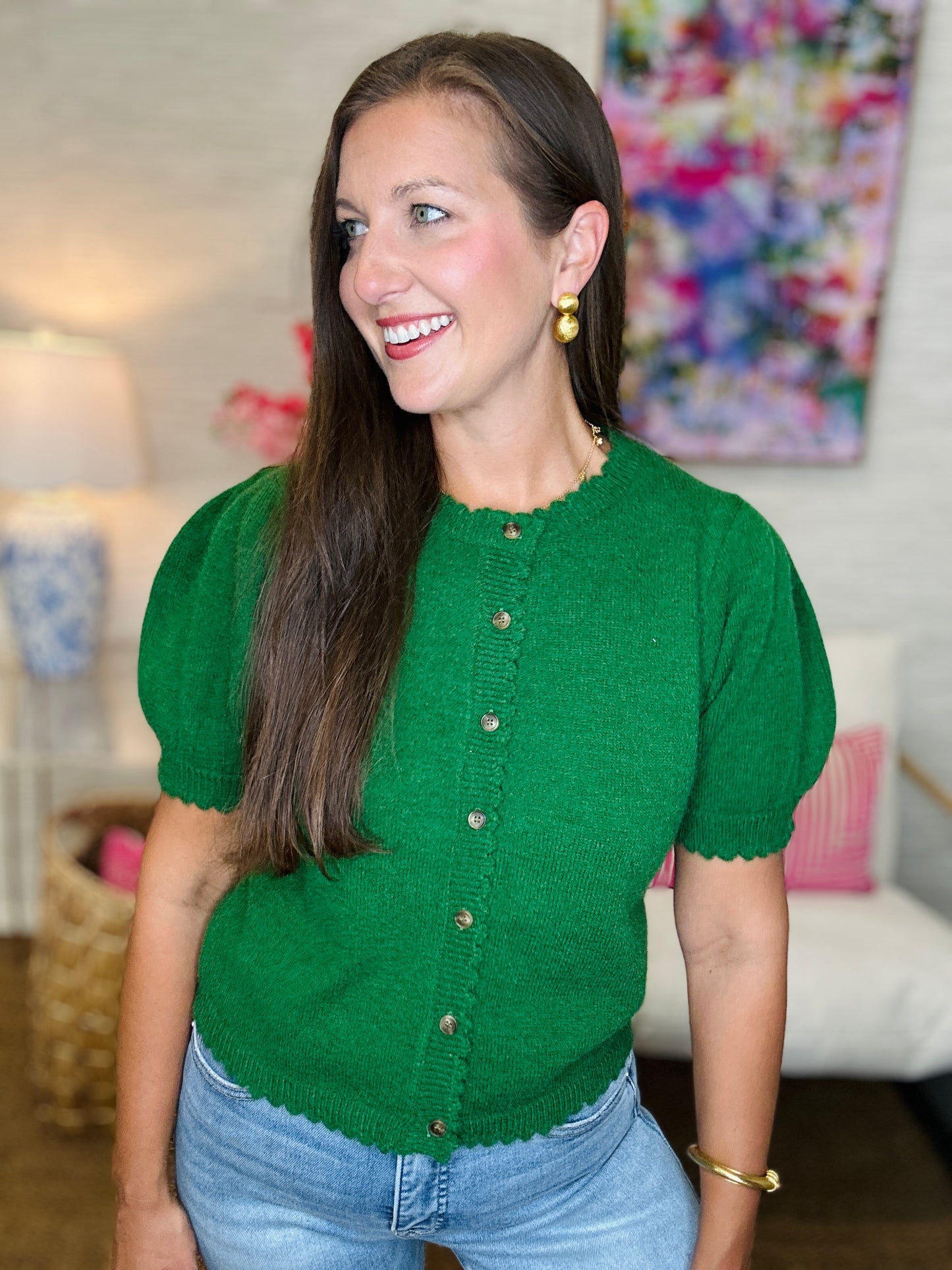 The Betty Sweater in Green