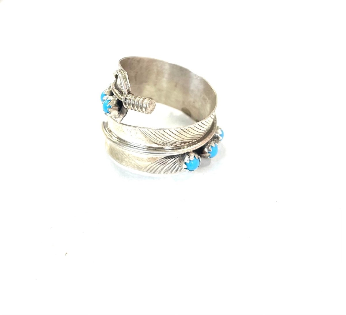 Chester Charley Sterling Kingman Turquoise Ring (AA)