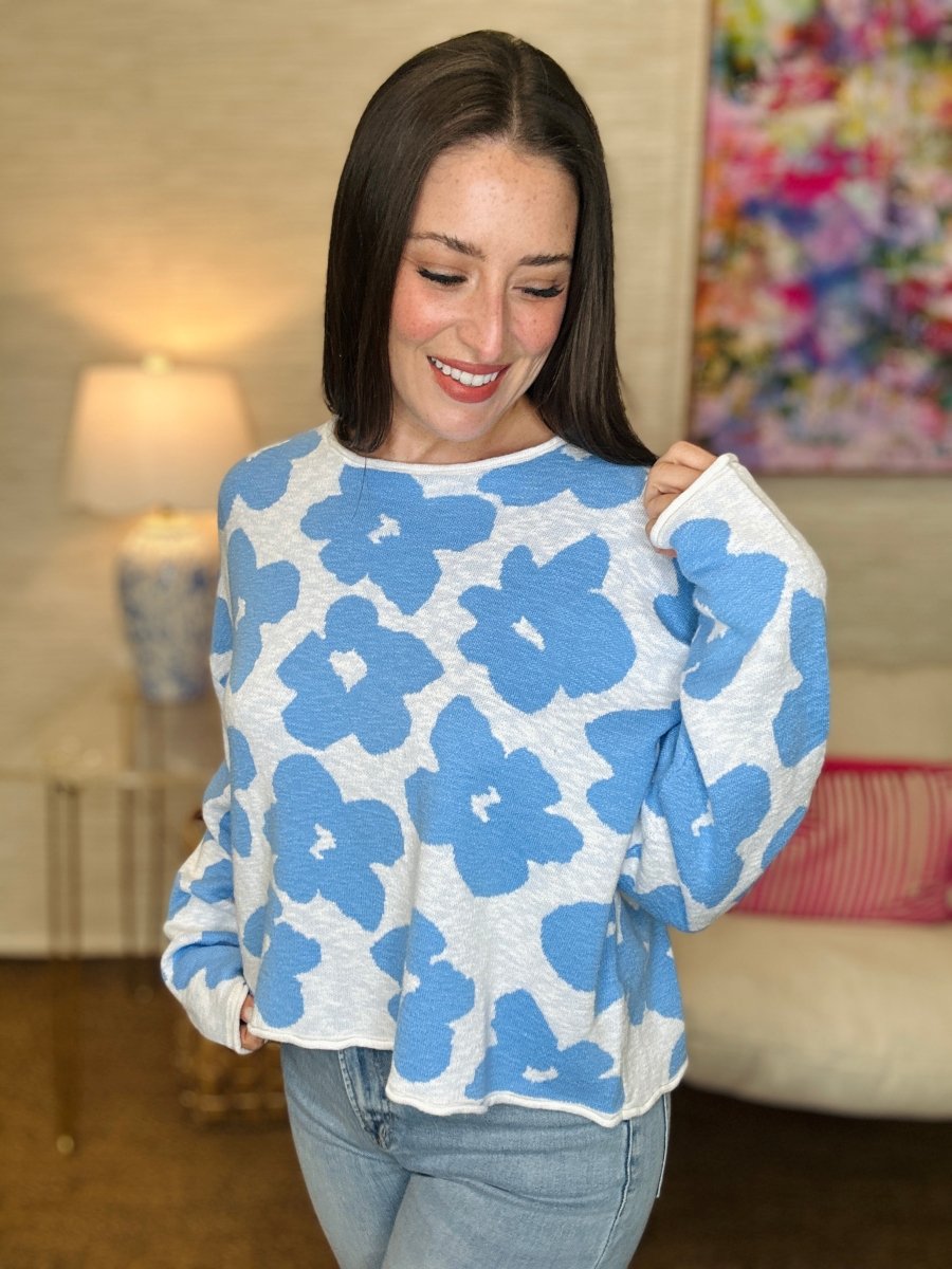 The Denim Knit Sweater-AS