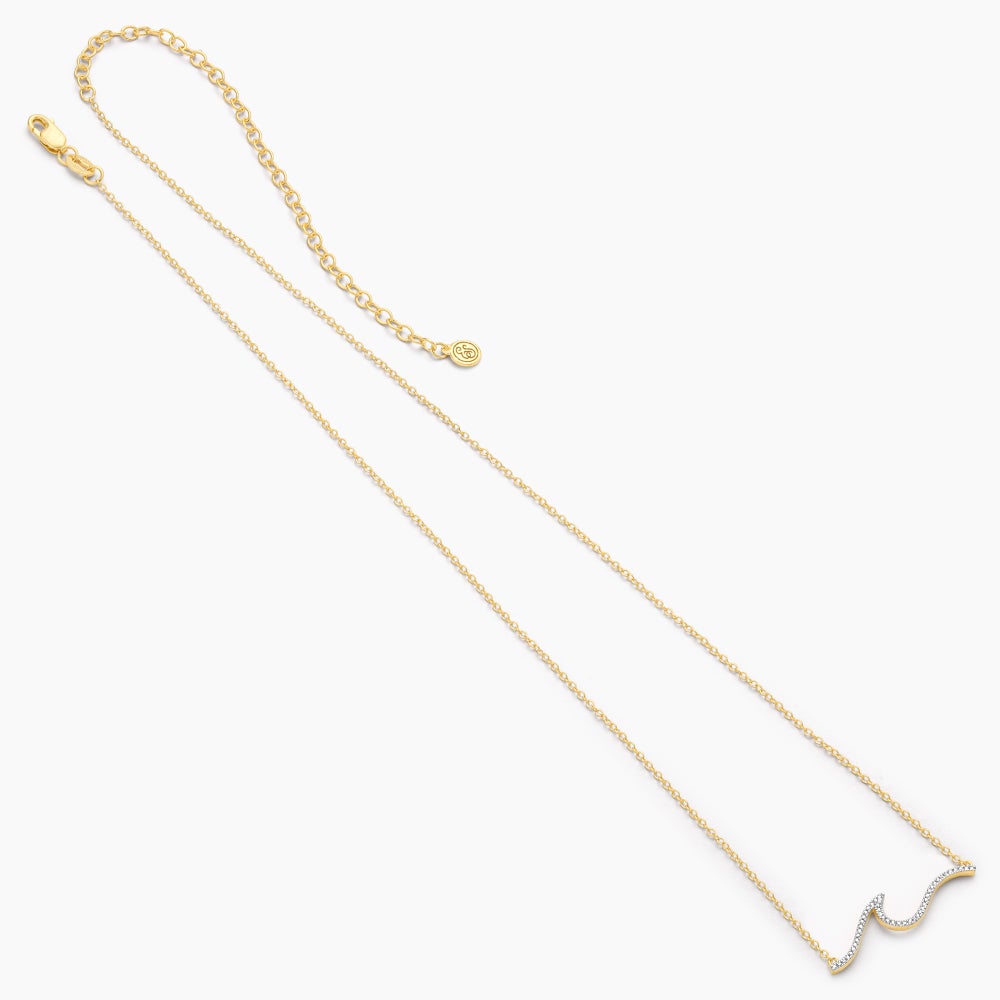 ES Ocean Waves Pendant Necklace