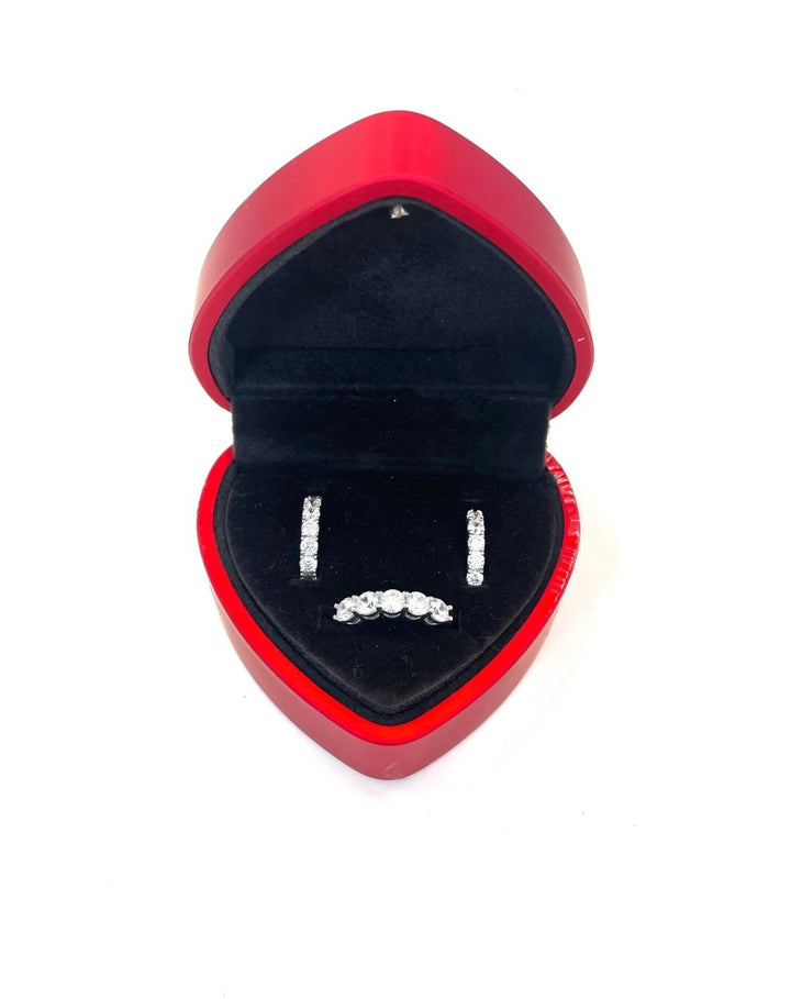 Sterling Set Heart Box