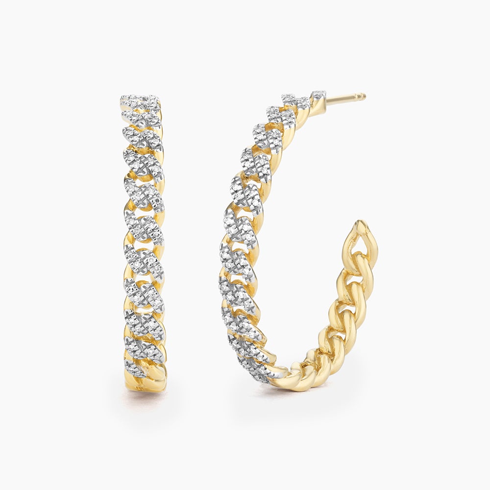 ES Close Knit Hoop Earrings