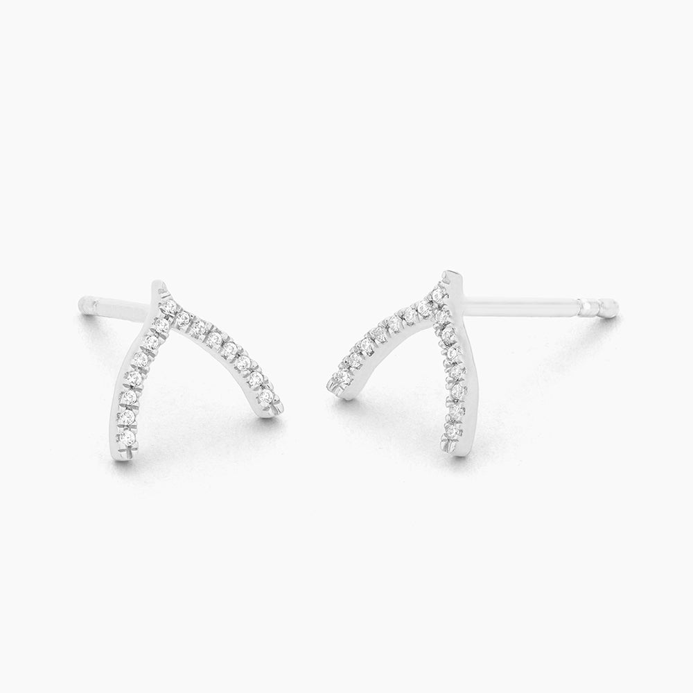 ES Wishbone Stud Earrings