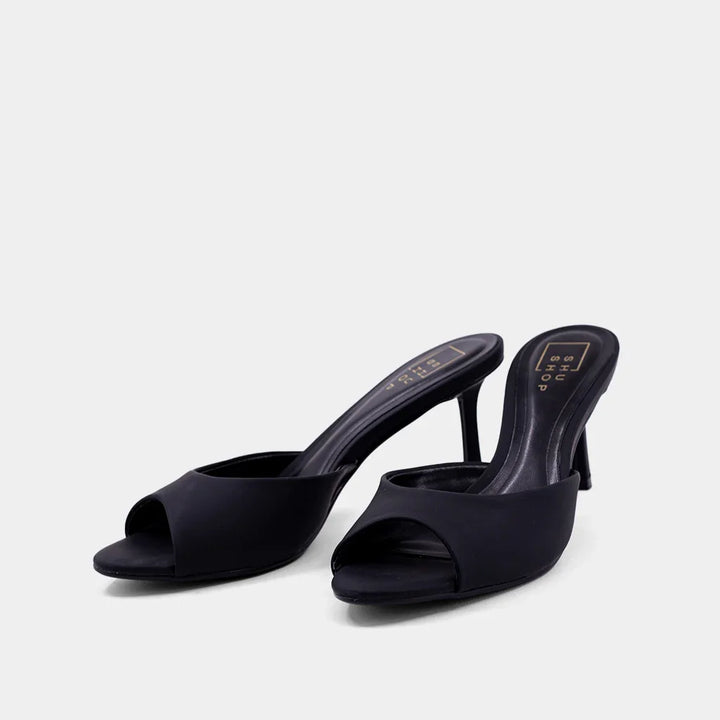 The Black Elaine Heels