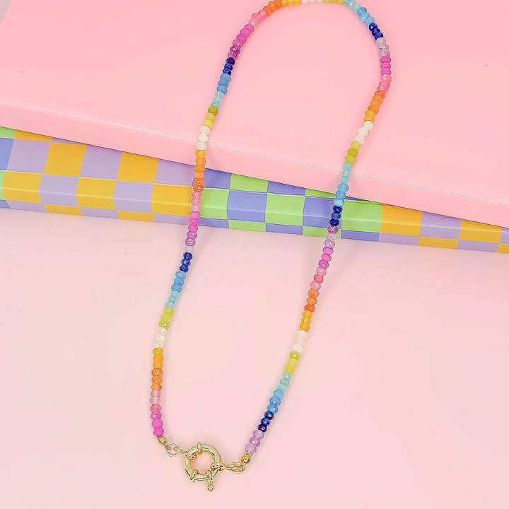 The Rainbow Magic Dainty Gemstone Necklace