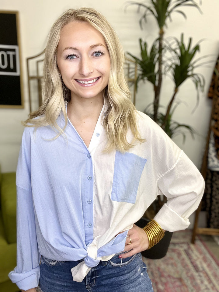 The Blue Breanne Top