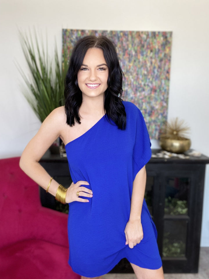 The Sass Shoulder Dress-3 Colors