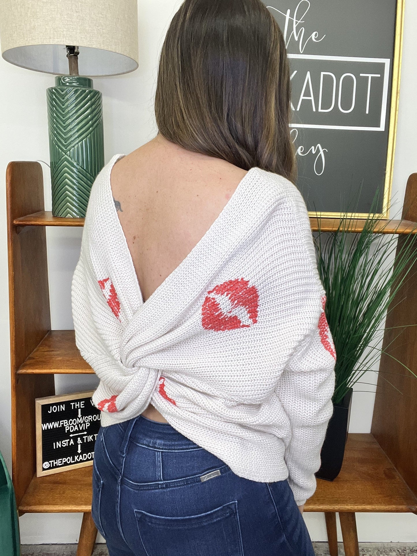 Reversible Lips Sweater