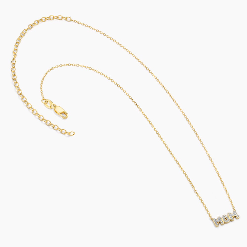 ES Best Mom In The World Pendant Necklace
