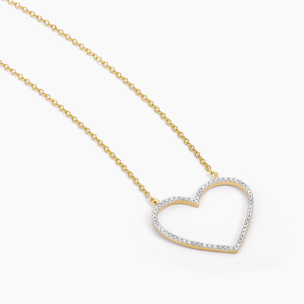 ES Silver Linings Heart Pendant Necklace