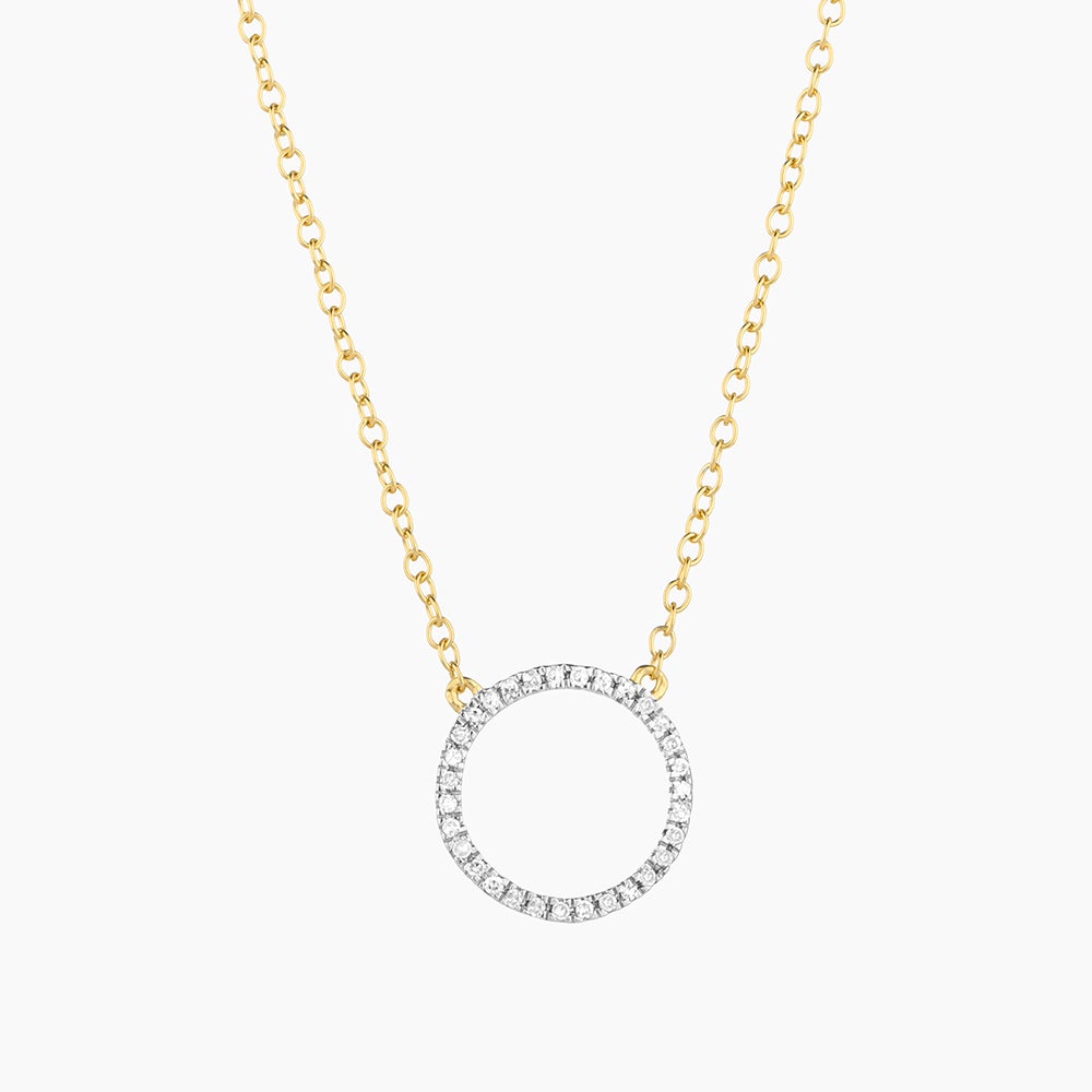 ES Standing O Pendant Necklace