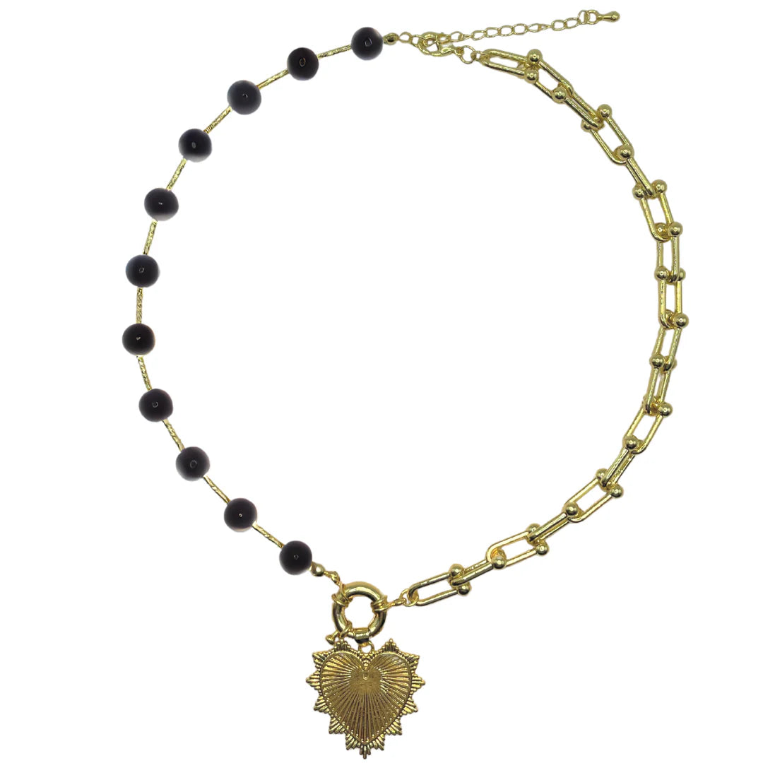 The Intricate Heart Charm Necklace