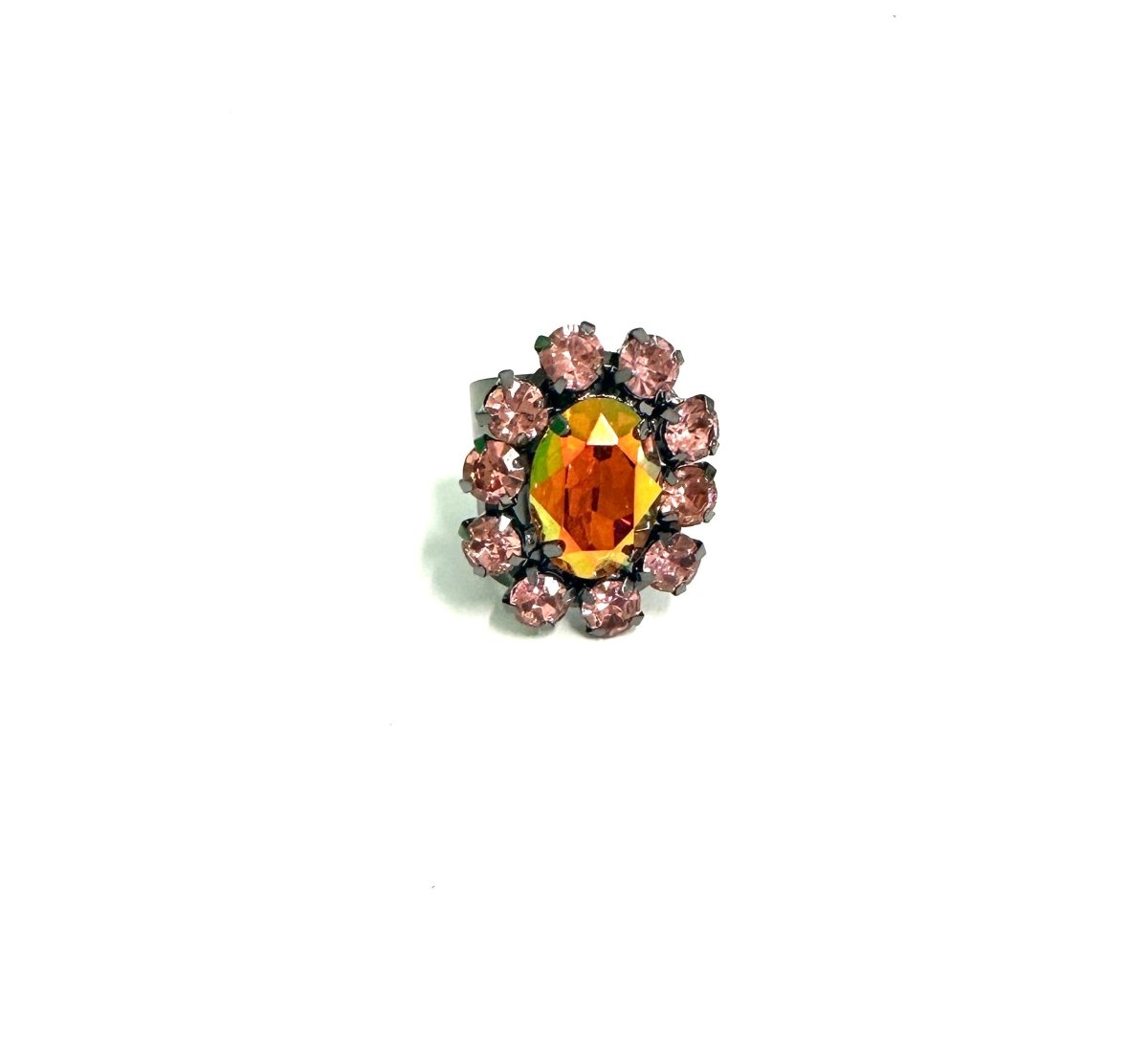 (TOVA) SIENNA Rose Oval Ring