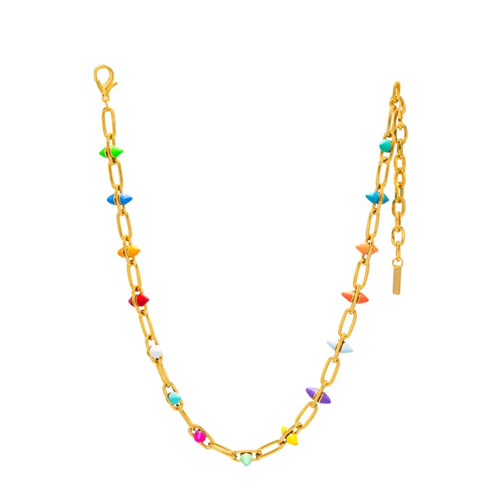 TOVA Ivey Necklace in Rainbow