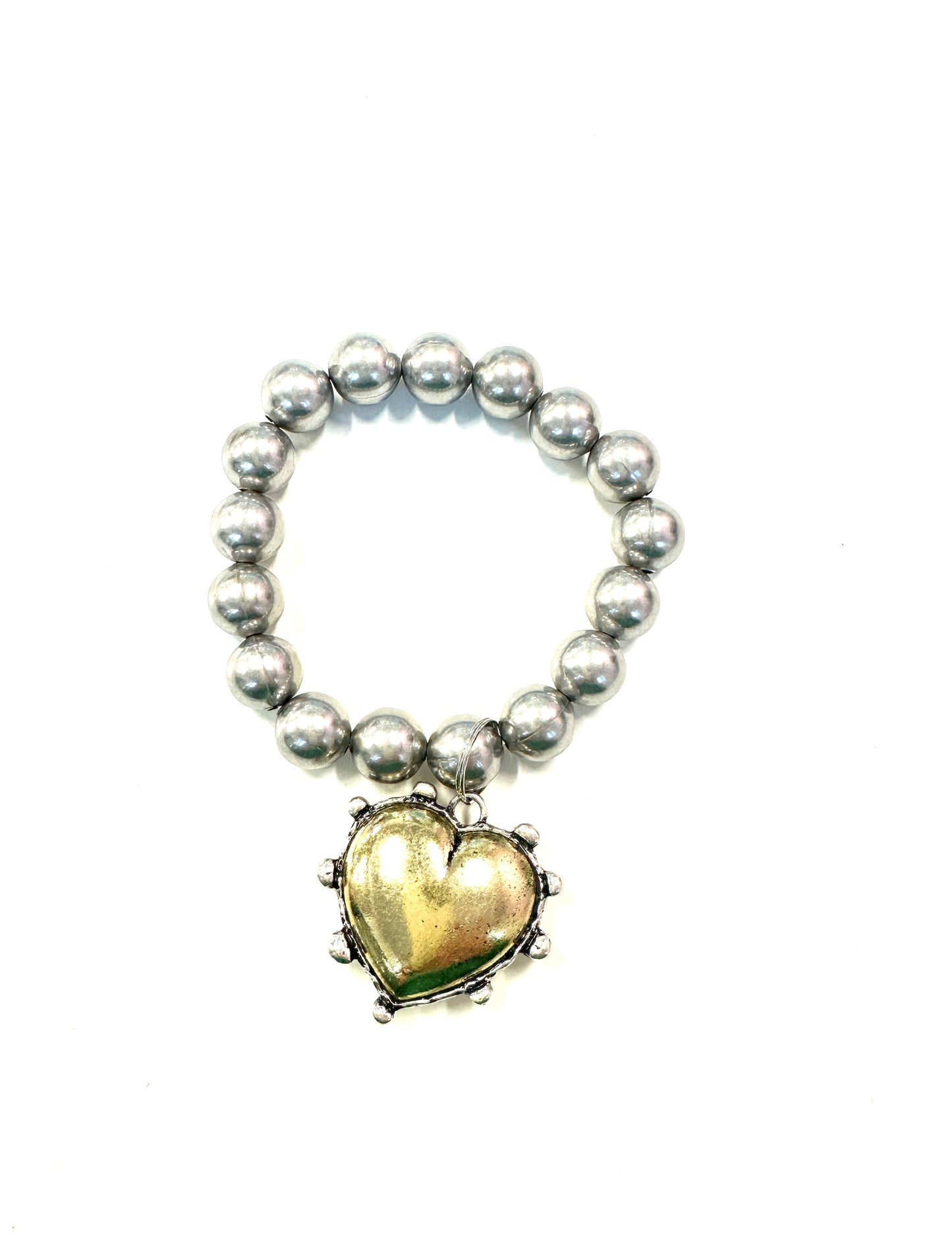 The Big Heart Stretch Bracelet- 2 Colors