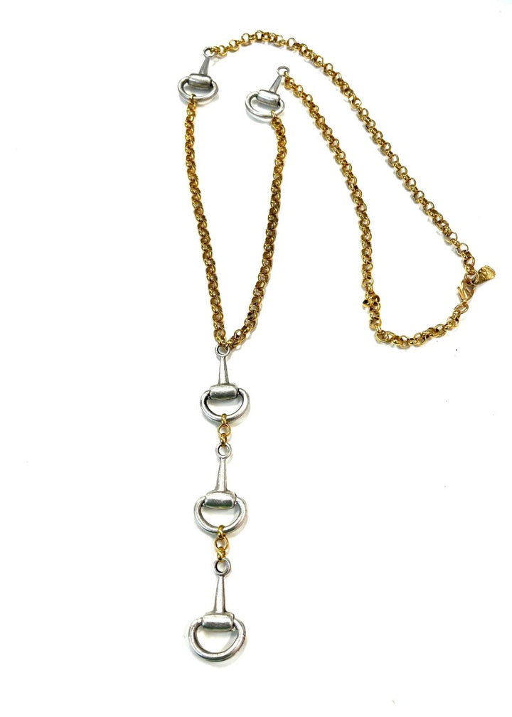Yochi Horse Bit Dangle Necklace