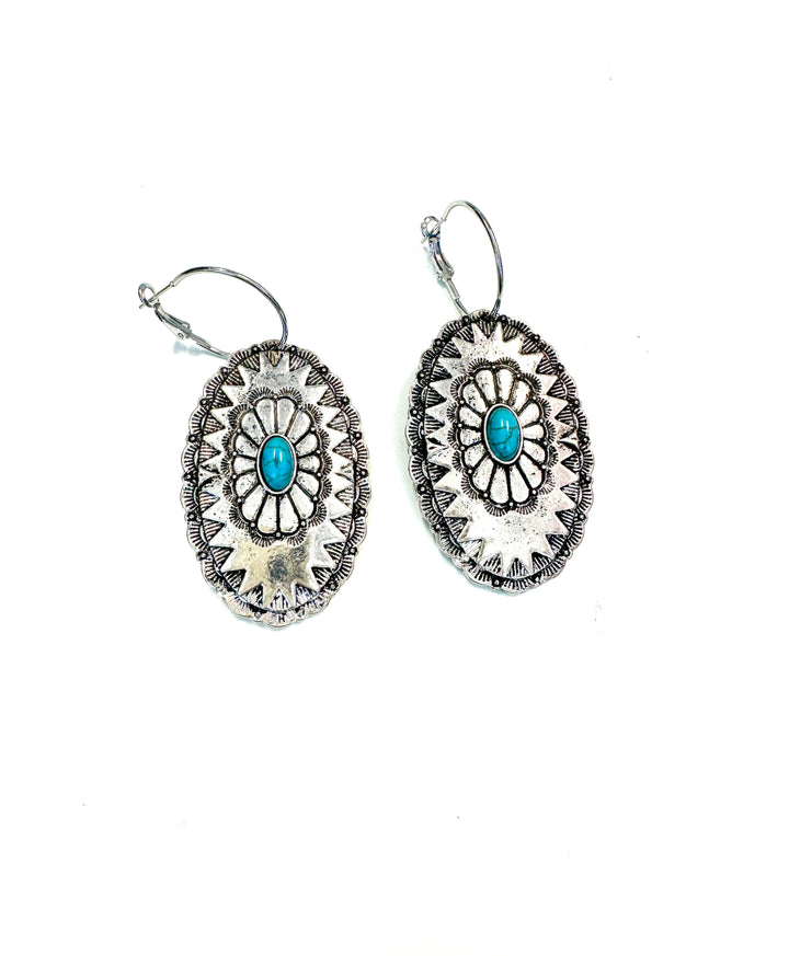The Large Oval West Earrings