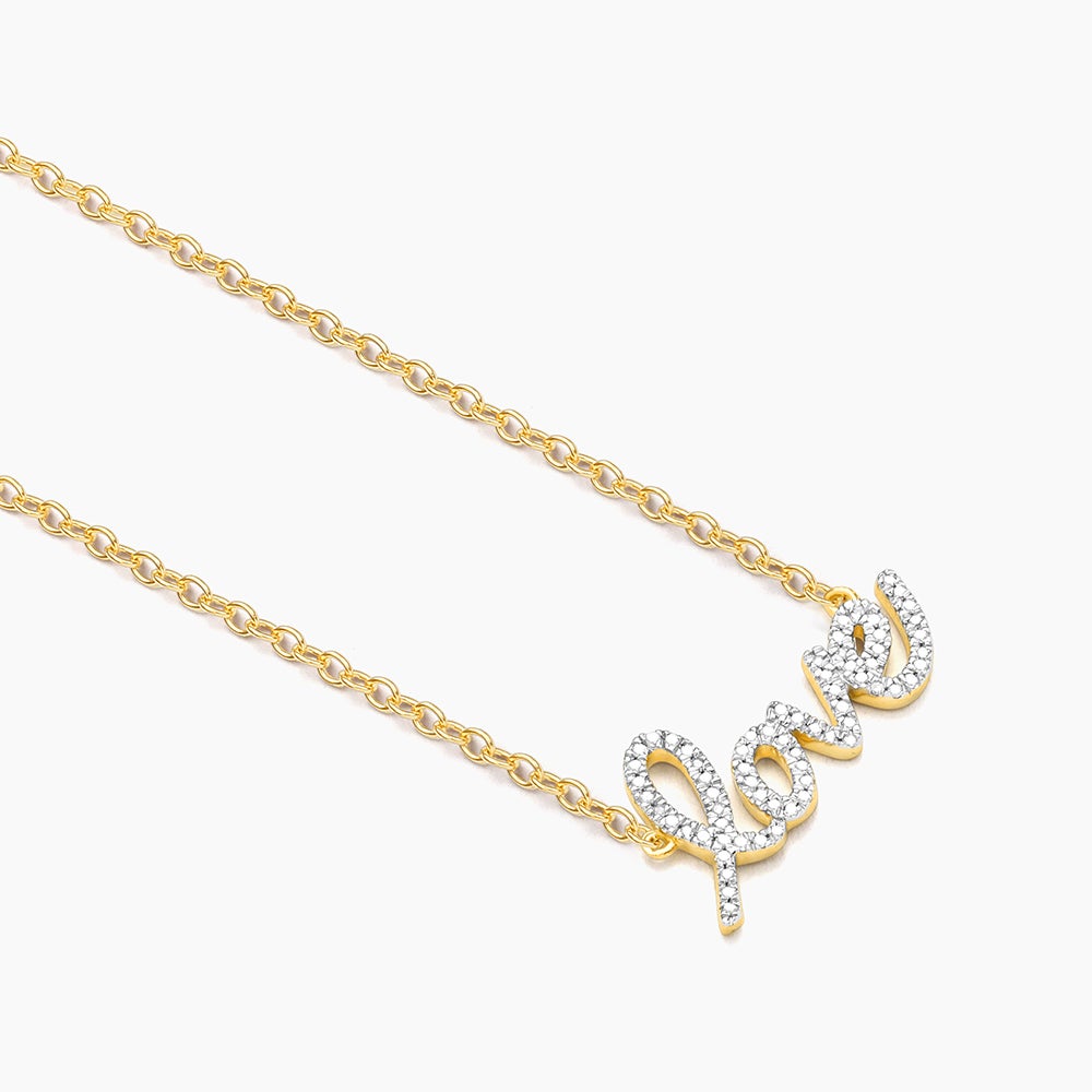ES Love is Love Pendant Necklace