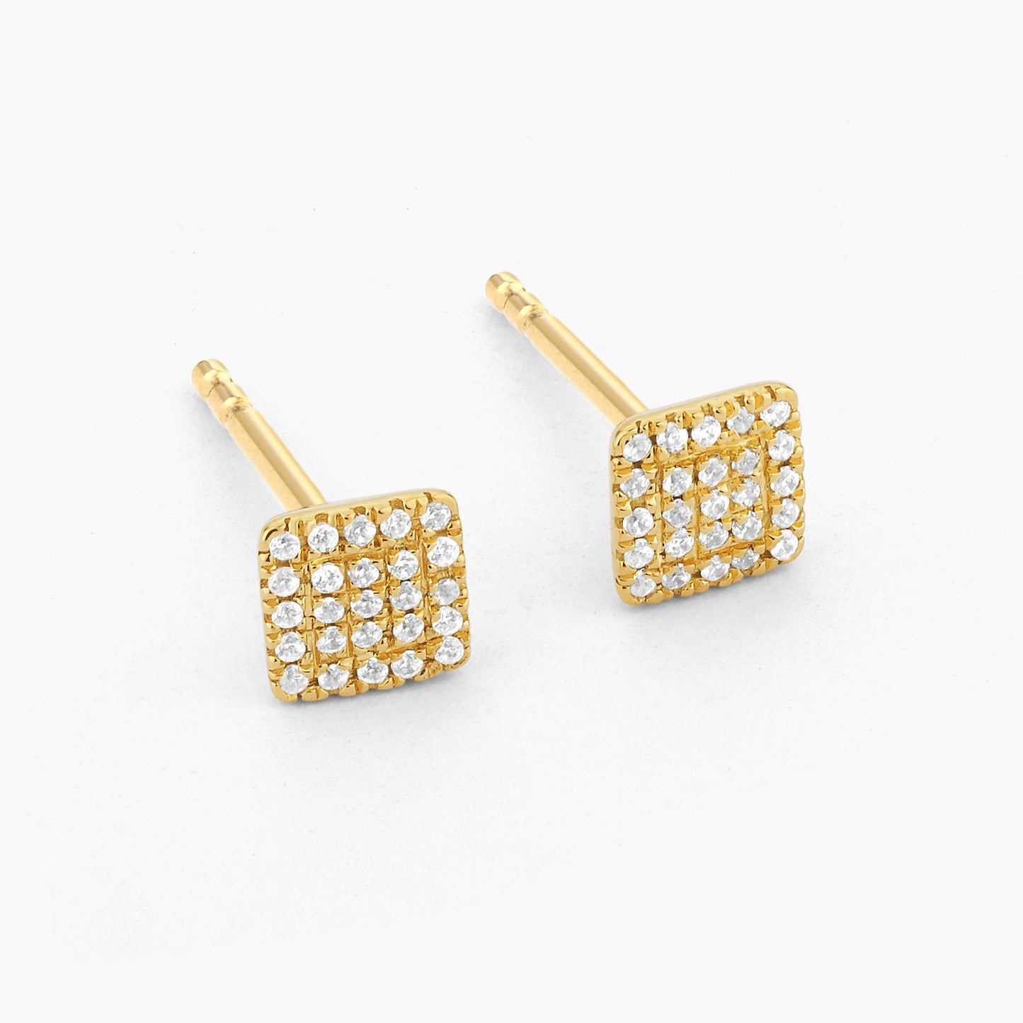ES Square Fashion Stud Earrings