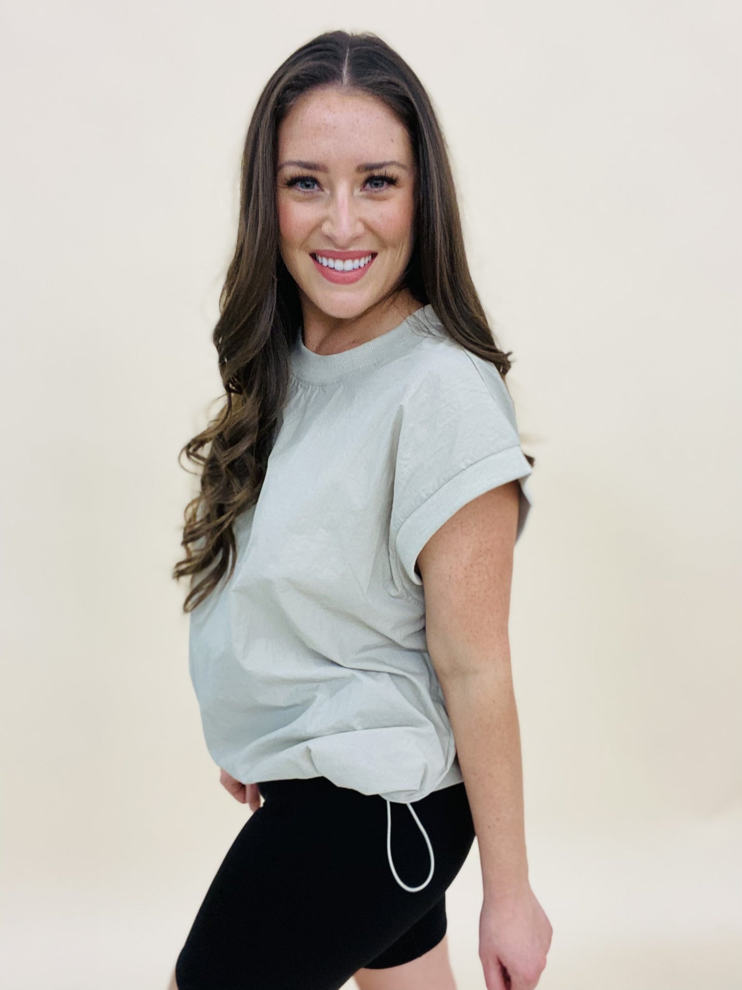 The Parachute Top in Khaki