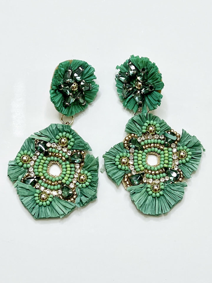 Green Flair Earrings