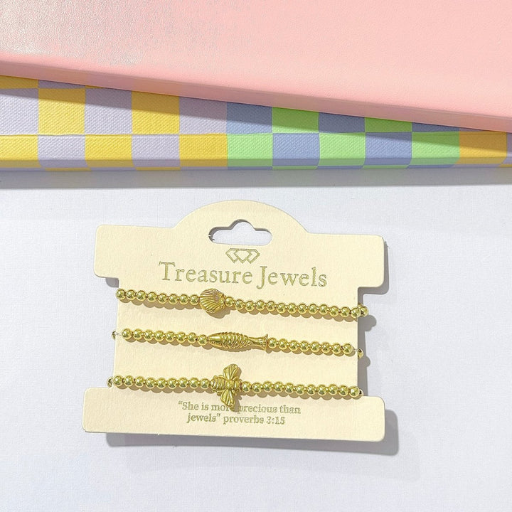 The Seaside Treasures Gold Bracelet Set