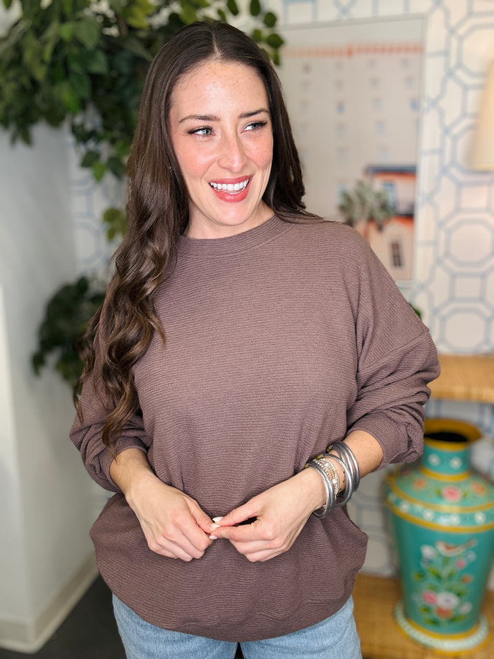 The Honey Knit Solid Long Sleeve