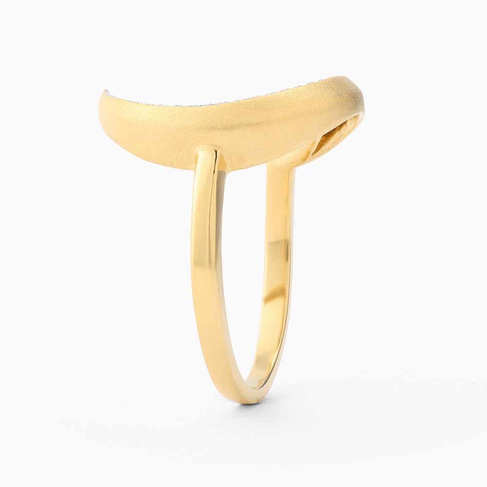 ES Crescent Moon Statement Ring