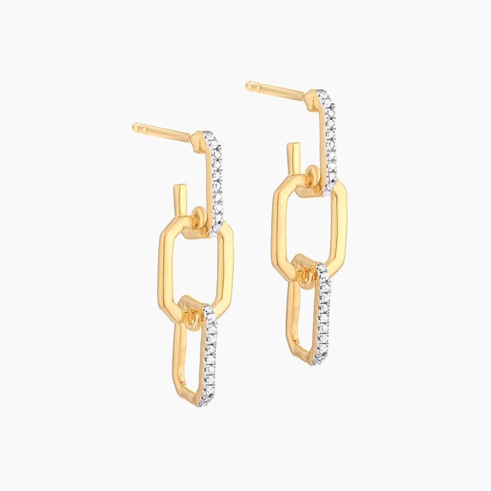 ES Trio Link Drop Earrings