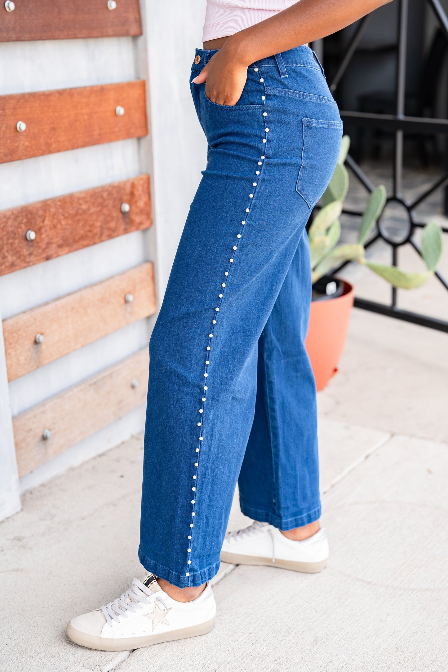 The Pearled Jeans in 2 Colors