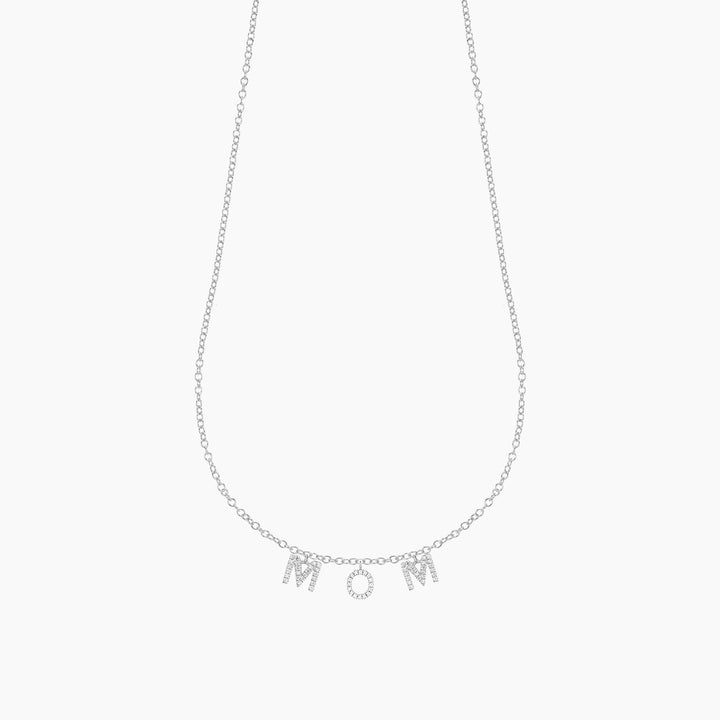 ES Love You Mom Pendant Necklace