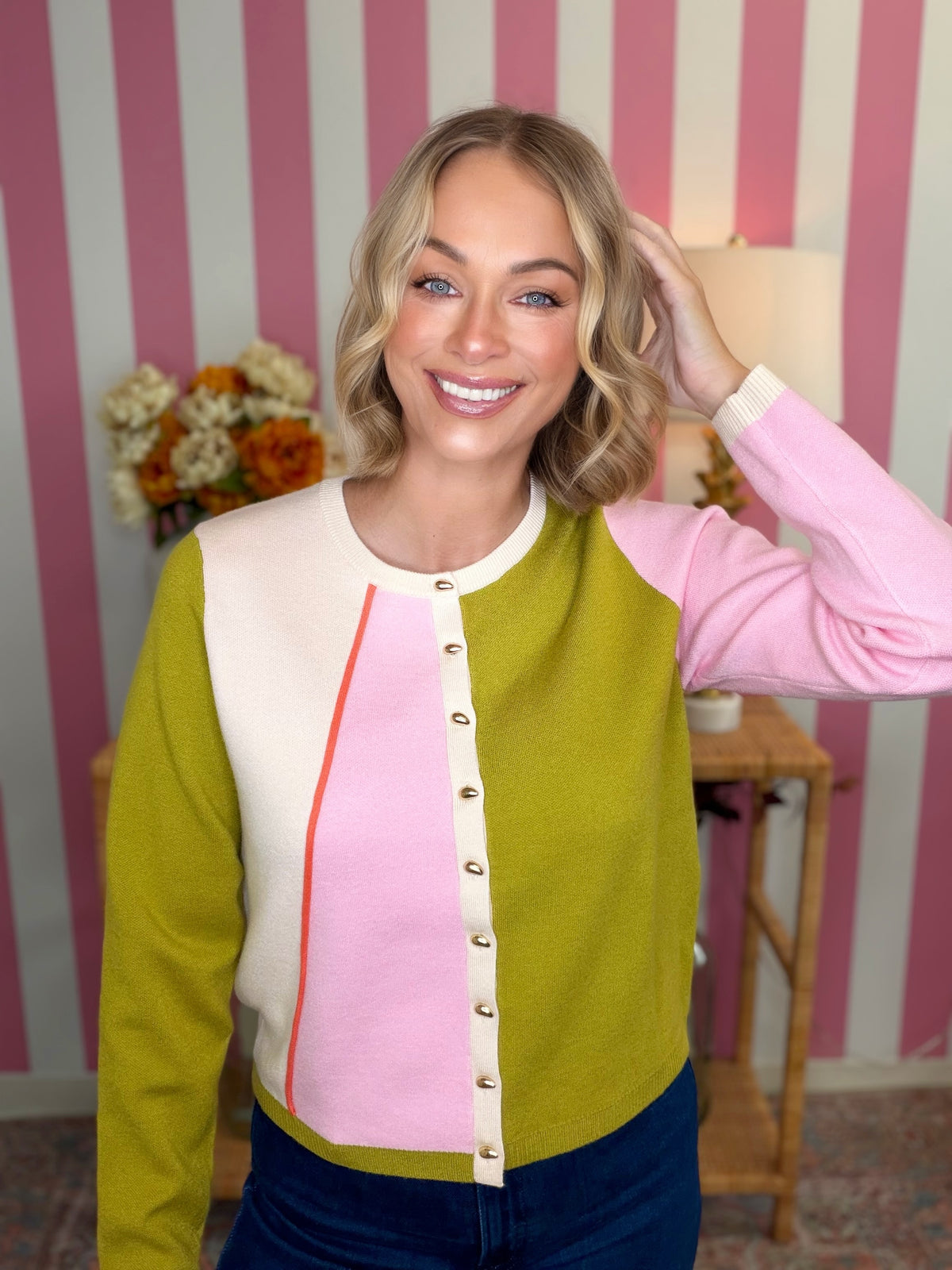 The Alley THML Button Sweater