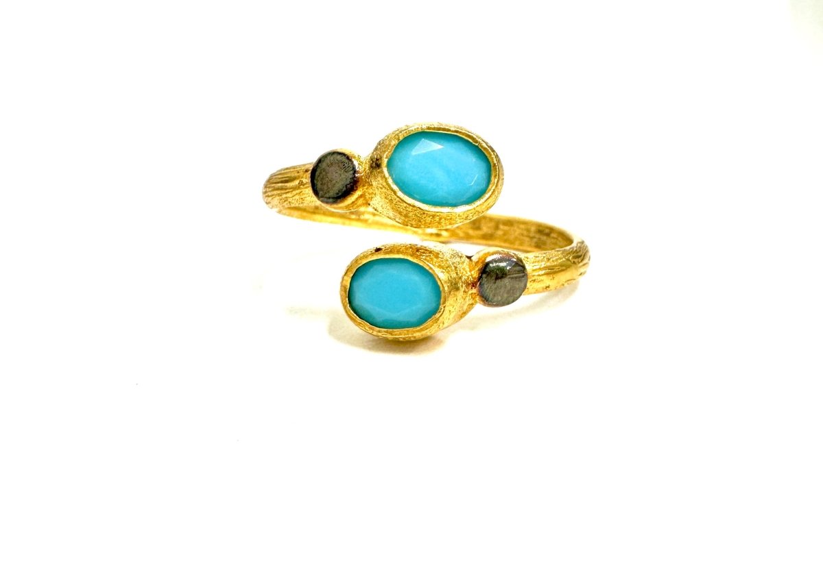 The Gilded Turq Wrap Ring